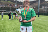 La jugadora de rugby zornotzarra Alea Irakulis, subcampeona de España con la selección de Euskadi