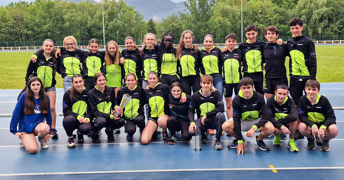 DKT, campeón de Bizkaia femenino y subcampeón masculino de clubes para atletas de 16 a 20 años