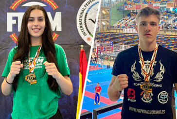 Marina Valverde y Aitor Romero, medallas de oro en el Campeonato de España de kickboxing