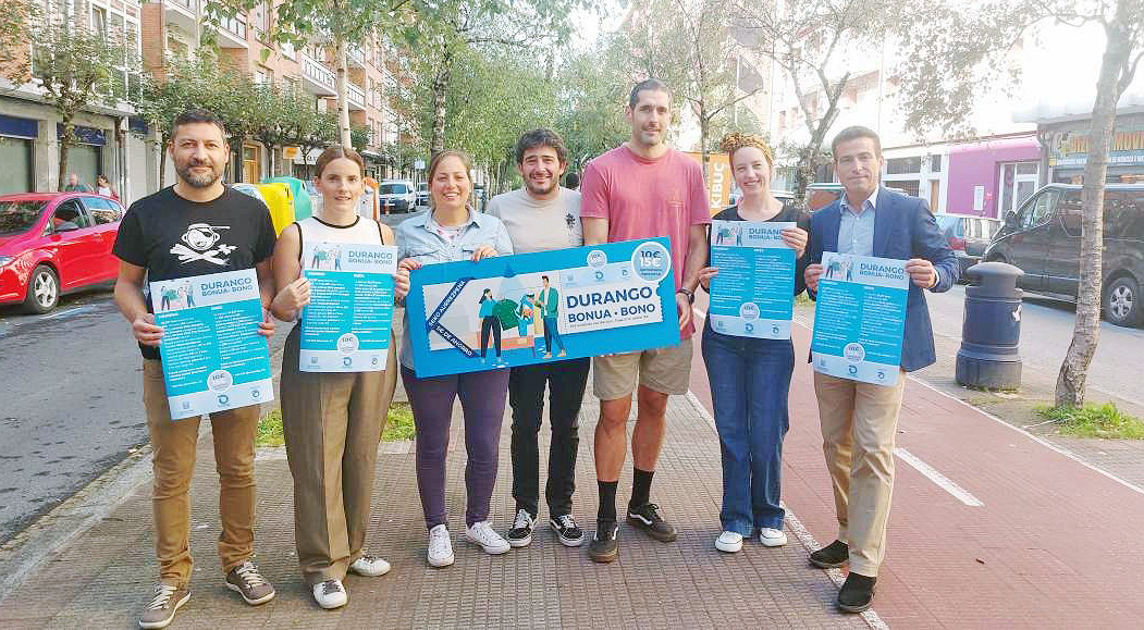 Durango lanzará el miércoles una nueva campaña de bonos para fomentar el comercio y la hostelería