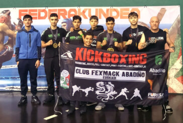 Fexmack Abadiño arranca la Liga Vasca de kickboxing con 5 oros, una plata y un bronce