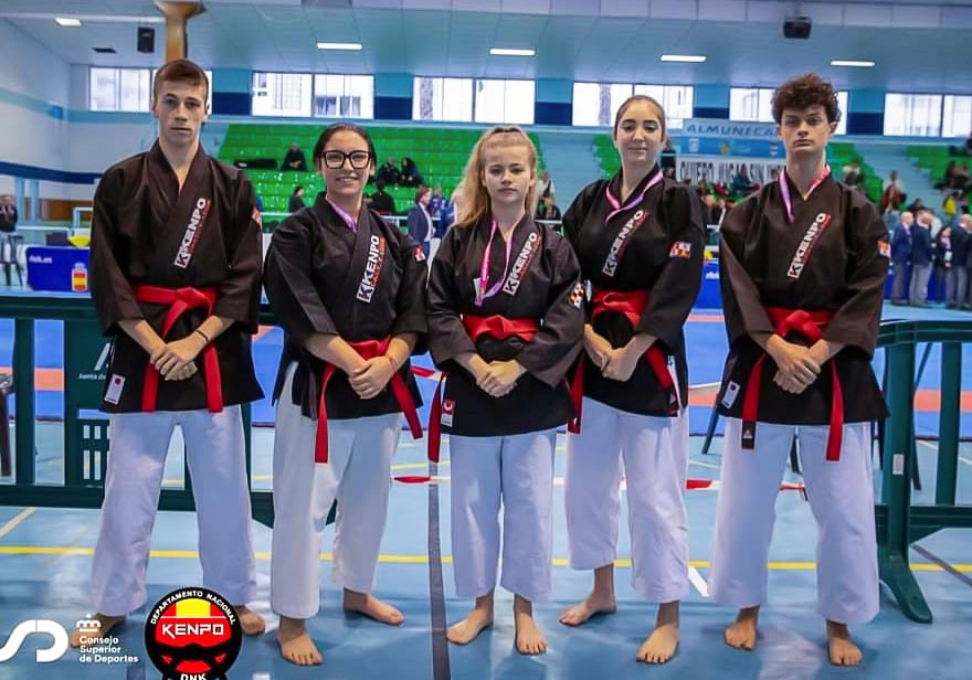 El Wadokan suma 4 medallas en el Campeonato de España de kenpo